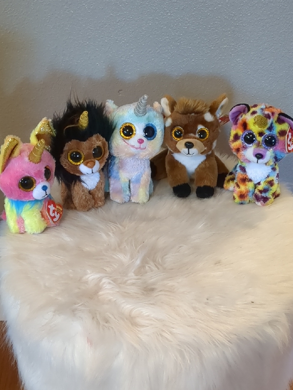 Ty Beanie Boos Lot of 5 - Ramsey, Heather, Giselle, Buckley, Yips